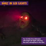 JOYIN Halloween Décor Groundbreaker Zombie with Sound and Flashing Eyes for Yard Decorations - Glow-Paradise