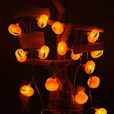 DomeStar Halloween String Lights, 10ft 20LED Pumpkin Lights Battery Operated Pumpkin Lights for Halloween Thanksgiving Decorations - Glow-Paradise
