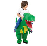 Inflatable Children Dinosaur Costume for Kids Funny Blow up Halloween Boys Girls T-rex Dino Costumes for School Halloween - Glow-Paradise
