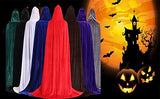 QBSM Adult Red Cloak with Hood Robe Halloween Witch Cosplay Little Red Riding Hood Costume for Women and Men - Glow-Paradise