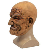 GOODKSSOP Unisex Clown Cosplay Old Men People Head Bald Funny Halloween Mask Full Face Latex Costume Props for Party Carnival Themed Show Play - Glow-Paradise