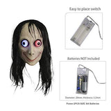 Molezu Horror Devil Mask with Long Hair Scary Challenge Games Evil Costume Halloween Creepy Cosplay Party Decoration Props… - Glow-Paradise