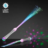 Twinkle & Shine Light Up Wands with LED Fiber Optics (Set of 12) - Glow-Paradise