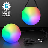 LED Poi Ball Swirling Light Rave Toy (Set of 2) Color Changing Poi Balls - Glow-Paradise