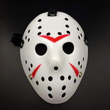 Wen XinRong Jason Mask Halloween Costume Horror Mask Cosplay Costume Mask Party Masquerade Props Mask (White) - Glow-Paradise