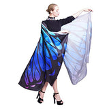 Butterfly Wings for Women, Butterfly Shawl Fairy Ladies Cape Nymph Pixie Costume Accessory (Starry Blue) - Glow-Paradise