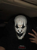 Adults Creepy Clown Face Mask Scary Joker Masks for Halloween（Black） - Glow-Paradise