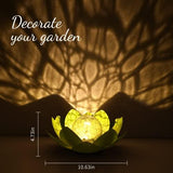 Solar Lights Outdoor , Garden Decor , Cracked Globe Glass , Waterproof Metal Solar Garden Light for Pathway , Patio , Lawn , Yard , Ground - Glow-Paradise