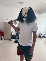 Halloween Mask for Men Cosplay Scary Clown Masks for Adults (Black) - Glow-Paradise