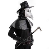 Stegosaurus Plague Doctor Bird Mask Long Nose Beak Cosplay Steampunk Halloween Costume Props Latex Material D-White - Glow-Paradise