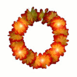 Autumn Festival Harvest Light Up Flower Crown Headband LED Lights (Orange Color, 1 Quantity Per Pack) - Glow-Paradise