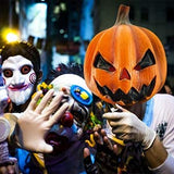 Creepy Party Halloween Jackolantern Pumpkin Face Head Masks Novelty Scary For Party and Trick or Treat - Glow-Paradise
