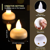 Floating Pool Lights,20PCS Waterproof Floating Candle Lights for Swimming Pool, Outdoor LED Glow Lights for Beach, Garden Backyard, Patio Lawn, Hot tub, Christmas Décor (Warm White) - Glow-Paradise