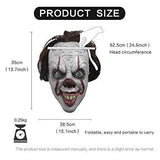 Halloween Mask Scary IT Pennywise Clown Mask Horror Costume Party Festival Cosplay Creepy Prop Decoration for Adult Red - Glow-Paradise