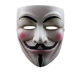 NEVLANTII V for Vendetta Guy Fawkes Mask Quality Anonymous Mask Halloween Costume Hackers Mask Cosplay Party Mask One Size - Glow-Paradise