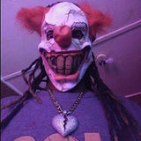 Halloween Latex Clown Mask With Hair for Adults,Halloween Costume Party Props Masks (red hair) - Glow-Paradise