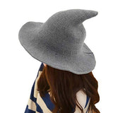 Edoneery Halloween Witch Hat for Women Wide Brim Foldable Pointed Cap for Halloween Party Costume Accessory - Glow-Paradise