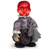 HOHO Halloween Decorations Scary Creepy Doll Baby Ghost Voice-Activated Induction with Horrible Sound Walking Doll Flashing Red Led 12 inch - Glow-Paradise