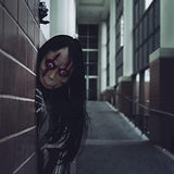 Molezu Horror Devil Mask with Long Hair,Scary Challenge Games Evil Costume Halloween Creepy Cosplay Party Decoration Props (C)… - Glow-Paradise