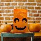Lulu Home Halloween Jack O Lantern Bags, Plastic Goodie Bags for Trick Or Treat, Party Favor Bags, 72PCS - Glow-Paradise