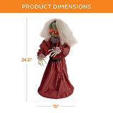 Best Choice Products Animatronic Roaming Creepy Doll Halloween Decoration, Haunted Holly Sound Activated Holiday Prop w/ Light-Up LED Eyes, Pre-Recorded Phrases - Glow-Paradise
