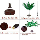 36 LED Palm Tree for Table Decor Artificial Palm Tree with Lights Light Up Palm Tree Tropical Decor for Home Summer Christmas - Glow-Paradise