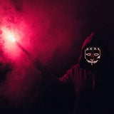 JUEYINGBAILI Scary Purge Costume Mask- Light Up Led Cosplay Creepy Masks- Purge Masks- Costume Masks- Christmas Gift - Glow-Paradise