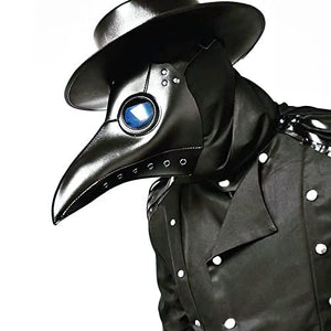 Lubber Halloween Plague Doctor Mask Leather Retro Steampunk Costume For Cosplay Party Props - Glow-Paradise