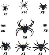 1000 sqft Spider Webs Halloween Decorations Bonus with 77 Fake Spiders, Super Stretch Cobwebs for Halloween Indoor and Outdoor Party Supplies - Glow-Paradise