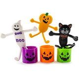 FAVONIR™ Halloween Party Favor Supplies Stuffers 48 PCs Goody Bag Assortment, Flash Lights Self-Ink Stampers, Bendable Characters, Magic Springs. Kids Trick Treat Toys. Reward Prizes, Carnival Events - Glow-Paradise