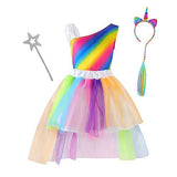 Girls Dress up Trunk Princess Set, Jeowoqao 24 PCS Pretend Play Costume Set, Fairytale, Supergirl, Princess, Rainbow Unicorn Costume for Toddler/Little Girls Ages 3-5yrs - Glow-Paradise