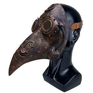 Stegosaurus Plague Doctor Bird Mask Long Nose Beak Cosplay Steampunk Halloween Costume Props Latex Material - Glow-Paradise