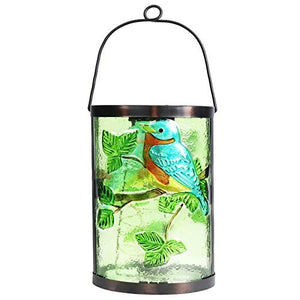 Hanging Solar Lantern Outdoor Decorative Waterproof LED Solar Bluebird Lights Tabletop Lamp for Outdoor Patio Garden - Glow-Paradise