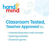hand2mind Plastic Small Write-On/Wipe-Off Dice for Kids Ages 5-8, Dry Erase Surface On All Sides, Draw Letters, Numbers, and Numeral Operations, 4-Color Dice Measures 2-Inches (Pack of 4) - Glow-Paradise