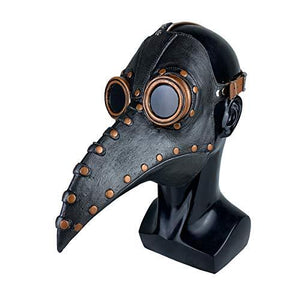 Stegosaurus Plague Doctor Bird Mask Long Nose Beak Cosplay Steampunk Halloween Costume Props Latex Material - Glow-Paradise