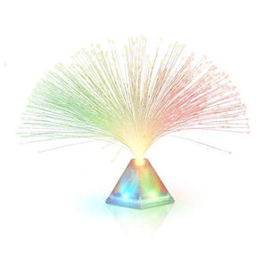 Fiber Optic Pyramid Light Up Table Centerpieces (Party Set of 12) - Glow-Paradise