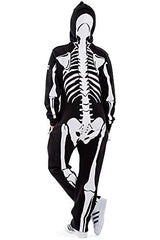 Tipsy Elves Women's Halloween Costume Skeleton Jumpsuit Size Medium - Glow-Paradise