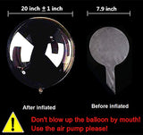 6 PACKS LED Light Up BoBo Balloons with Stick,3 Levels Flashing LED String Lights,20 Inches Bubble Balloons, Air Pump, for Christmas Birthday Party Decoration - Glow-Paradise