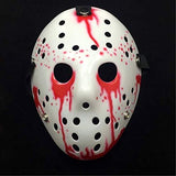 Wen XinRong Jason Mask Halloween Costume Horror Mask Cosplay Costume Mask Party Masquerade Props Mask (Blood) - Glow-Paradise