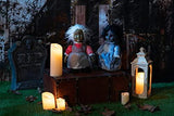 HOHO Halloween Decorations Scary Creepy Doll Baby Ghost Voice-Activated Induction with Horrible Sound Walking Doll Flashing Red Led 12 inch - Glow-Paradise