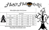 yolsun Skeleton Ghost Witch Costume for Girls, Glow in The Dark, Halloween Fearsome Costume(10-12 Years) - Glow-Paradise