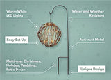 Elf Logic Set of Three Luminary Pathway Lights - Plug in Light Balls - LED Bright White Pathway Lights, Outdoor Pathway Lights - Perfect Garden Lights - Glow-Paradise