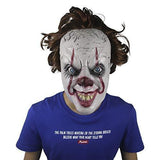 Halloween Mask Scary IT Pennywise Clown Mask Horror Costume Party Festival Cosplay Creepy Prop Decoration for Adult Red - Glow-Paradise
