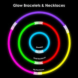 300 Ultra Bright Glow Sticks Bracelets and Necklaces - Halloween Glow in The Dark Party Supplies Decorations - Bulk 8" Glowsticks Party Favors Pack - Glow-Paradise