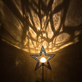 TAKE ME Star Solar Lights Garden Outdoor,Waterproof Metal Decorative Stakes for Walkway,Yard,Lawn,Patio - Glow-Paradise