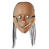 Molezu Horror Devil Mask with Long Hair,Scary Challenge Games Evil Costume Halloween Creepy Cosplay Party Decoration Props… (E) - Glow-Paradise