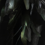 JEGERMIG Adult Dark Cloak Halloween Role Play Knight Cape Feather Cape Black - Glow-Paradise