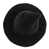 Edoneery Halloween Witch Hat for Women Wide Brim Foldable Pointed Cap for Halloween Party Costume Accessory - Glow-Paradise