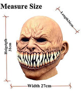 Halloween sharp tooth devil mask zombie mask Monster Devil Mask Creepy Costume Corpse Party Latex Full Head Mask - Glow-Paradise