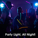 300 Ultra Bright Glow Sticks Bracelets and Necklaces - Halloween Glow in The Dark Party Supplies Decorations - Bulk 8" Glowsticks Party Favors Pack - Glow-Paradise